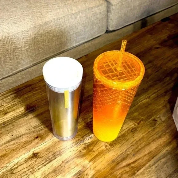 Lot of 2: NWOT STARBUCKS Coffee Company Tumblers Cups with lids - Picture 3 of 7